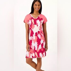 zuda z-refresh Dolman Sleep Dress, color: Melon Palette NWOT